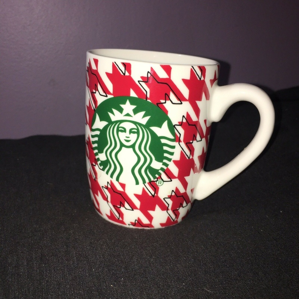 Starbucks 2017 Red Houndstooth Logo Mug